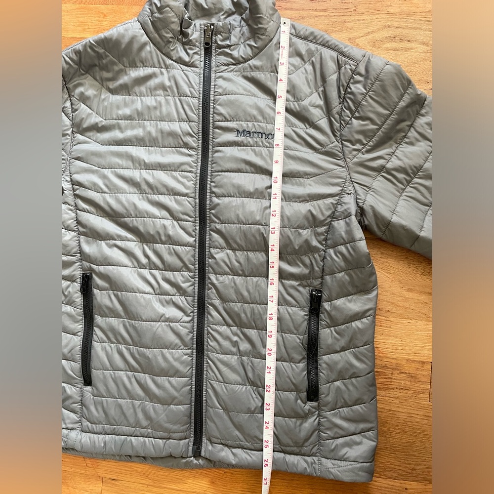 MARMOT gray puffer jacket - Picture 9 of 10